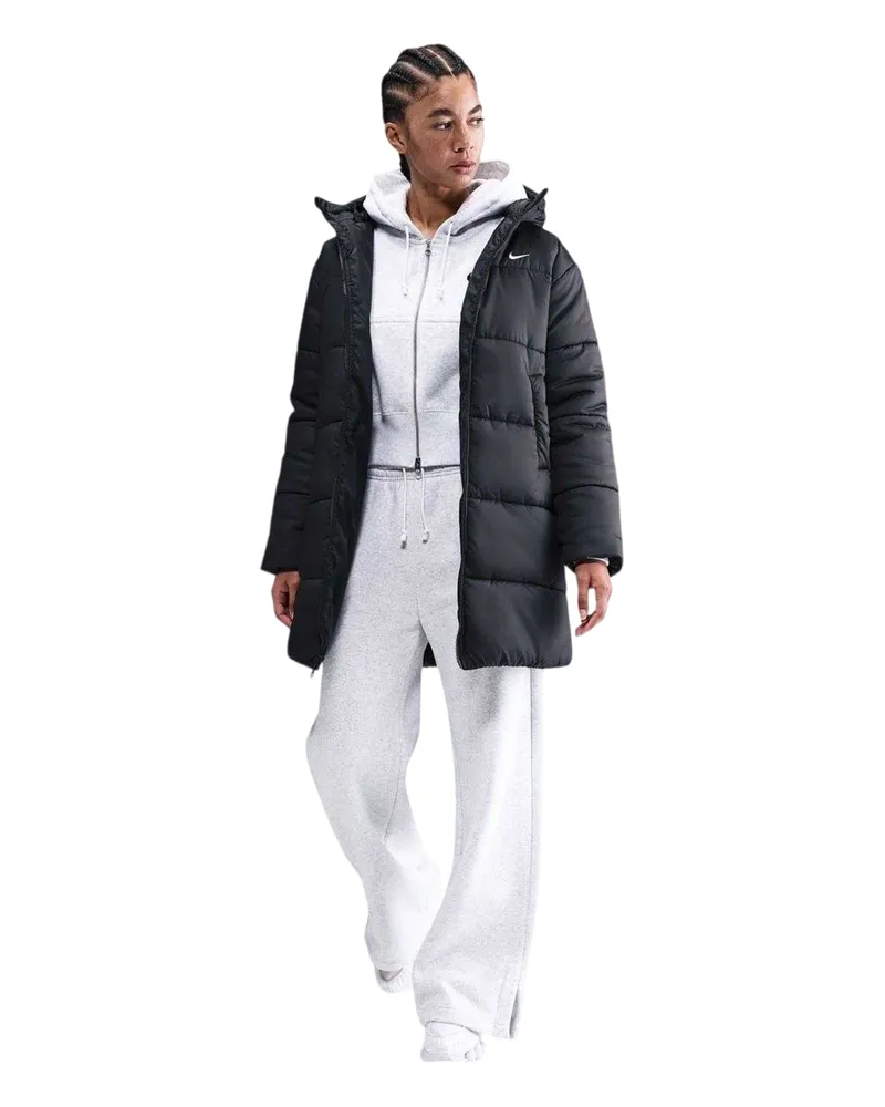 Nike Classic" Steppjacke für Damen, Isoliert, Therma-Fit, Lose (Schwarz Schwarz