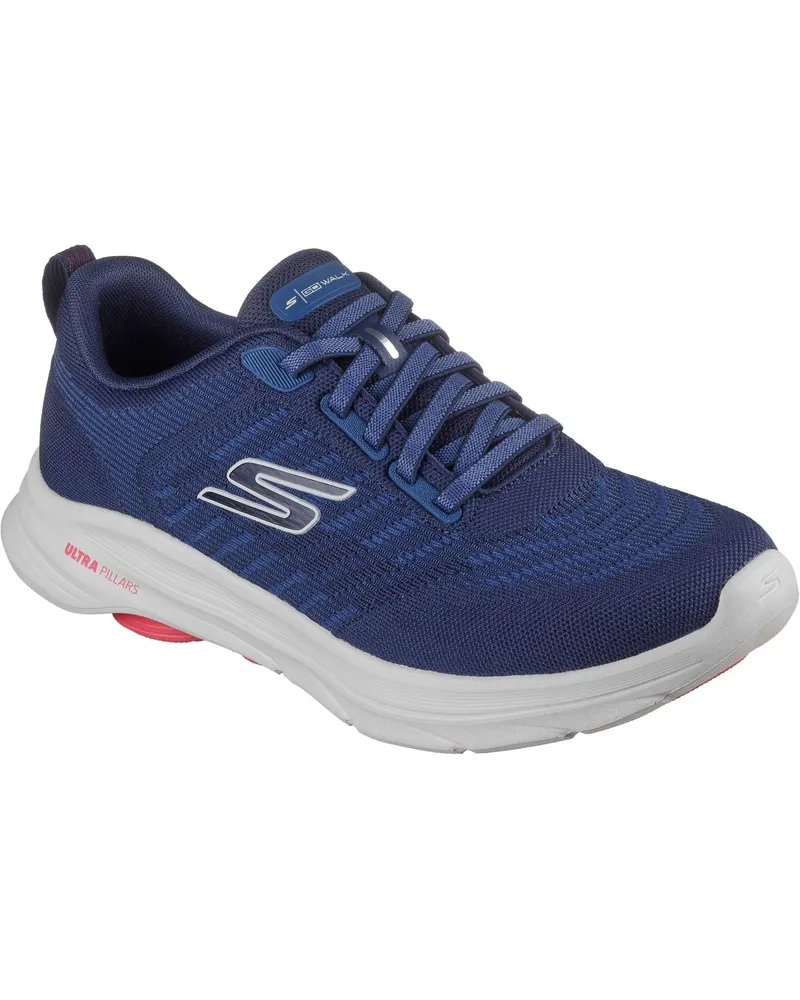 Skechers GO Walk 8 Day Textil Herren Sneakers Navy/Rot Standard Marineblau