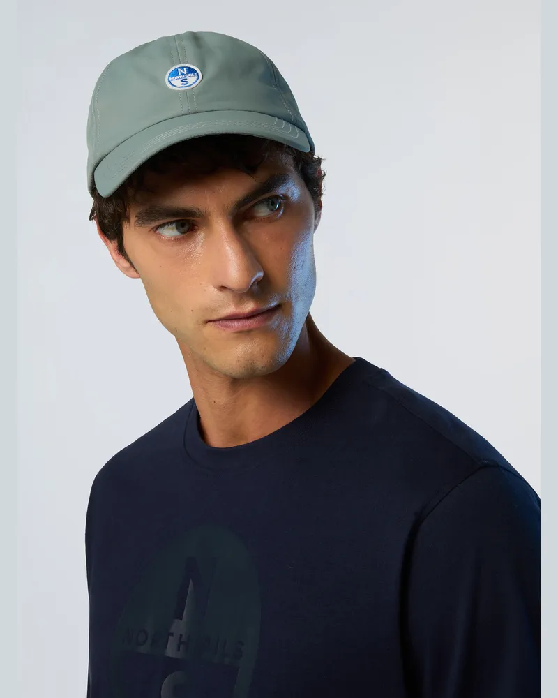North Sails Basecap aus recyceltem Taslan - Grau Grau