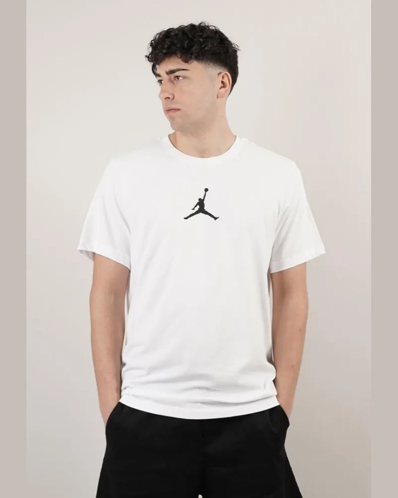 Nike Air Jordan Jumpman Herren-T-Shirt mit Rundhalsausschnitt in Weiß Weiß