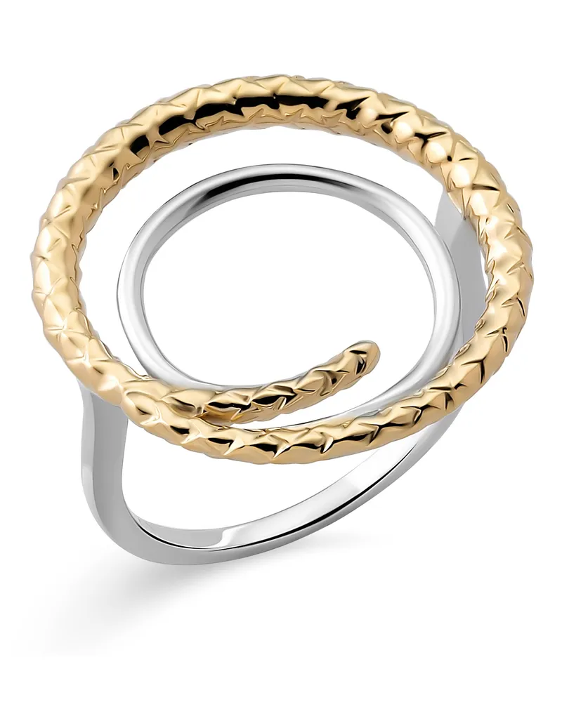 Orphelia Damen-Ring Sterling-Silber 925 – Silber/Gold ZR-7499 Silber