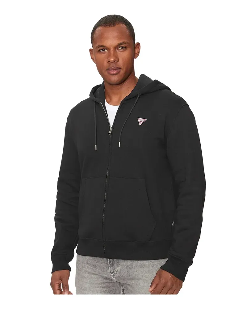 Guess Herren-Sweatshirt mit Dreiecksmuster G Schwarz