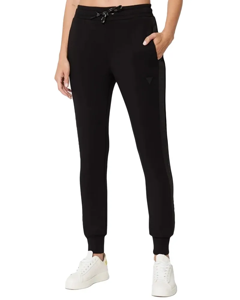 Guess Damen Jogginghose Schwarz Regular Fit Schwarz