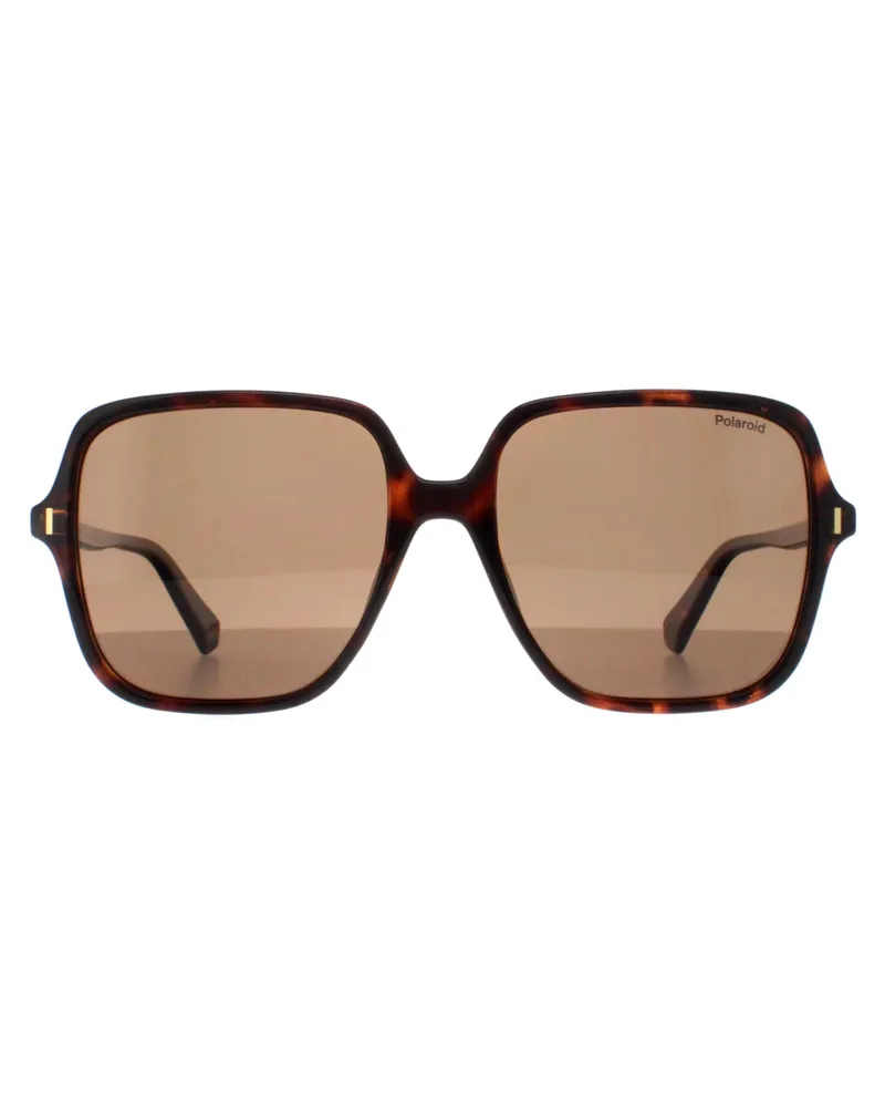 Polaroid Square Damen Havanna Bronze Polarisiert PLD 6219/S Braun