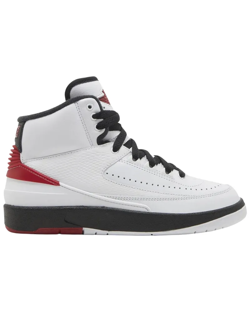 Nike Air Jordan 2 Retro Sneaker Mit Roten Details Und Weißen Sneakers Weiß