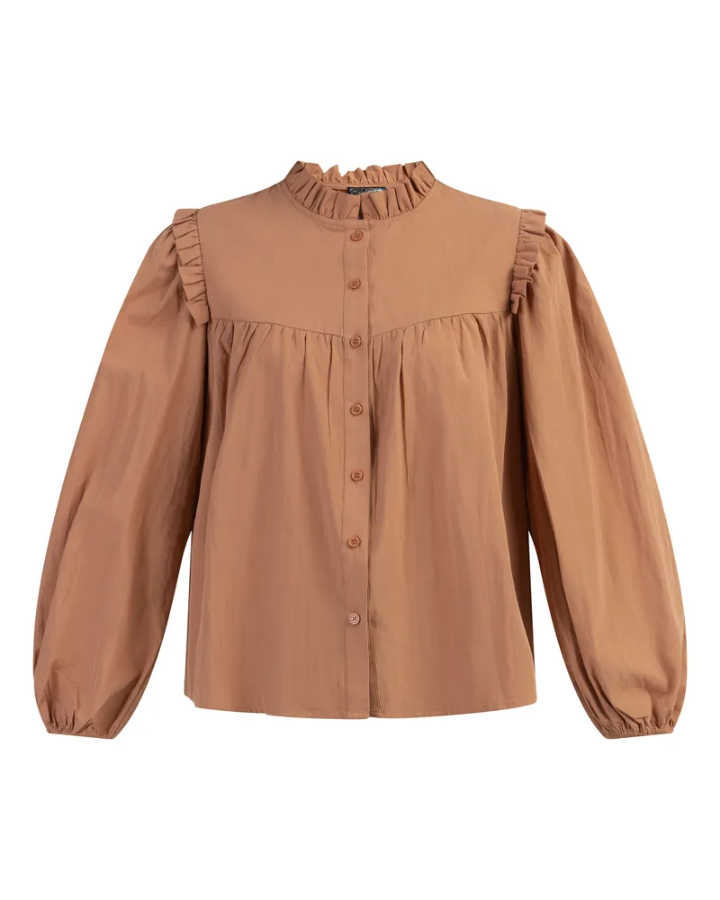 DreiMaster Bluse Damen hellrost Rostbraun