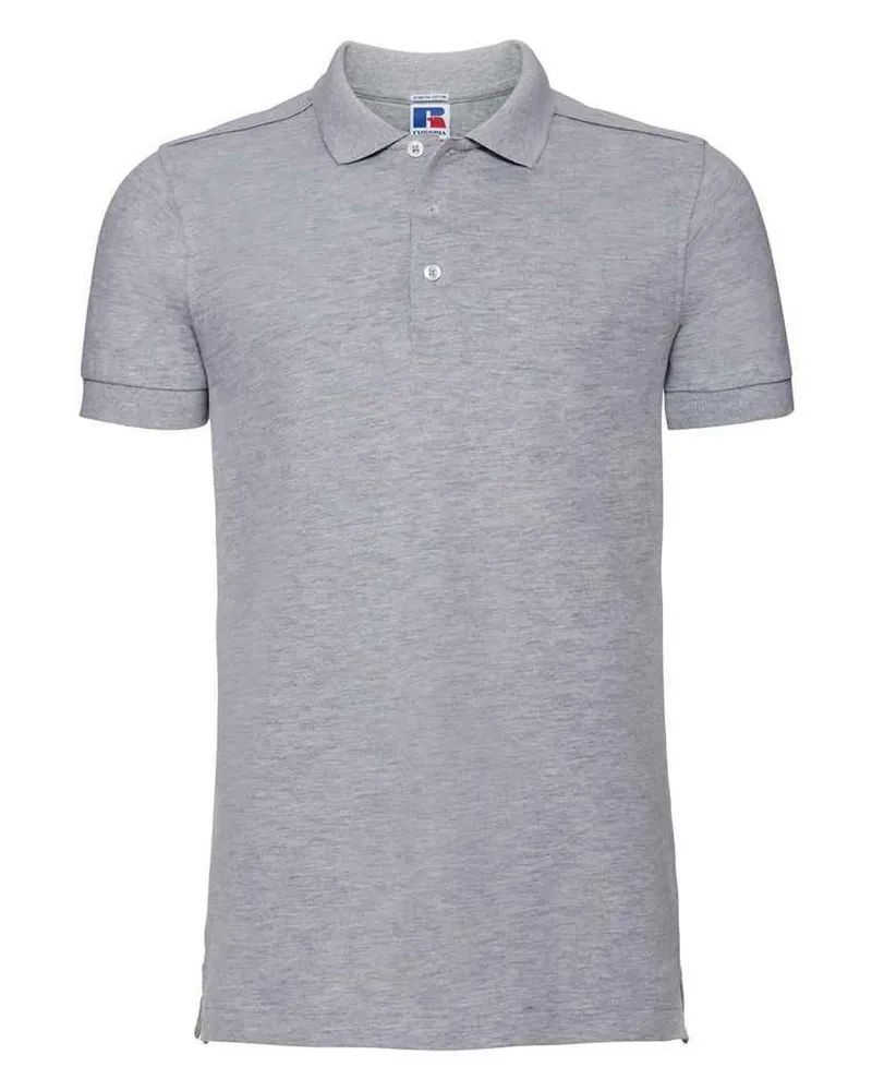 Russell Athletic Russell - Poloshirt Stretch für Herren (Helle Oxfordfarbe Grau
