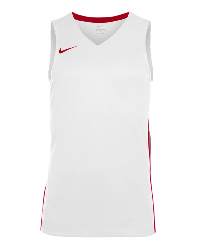 Nike Ärmelloses Oberteil für Herren, Ärmellos (Weiß/Rot Weiß