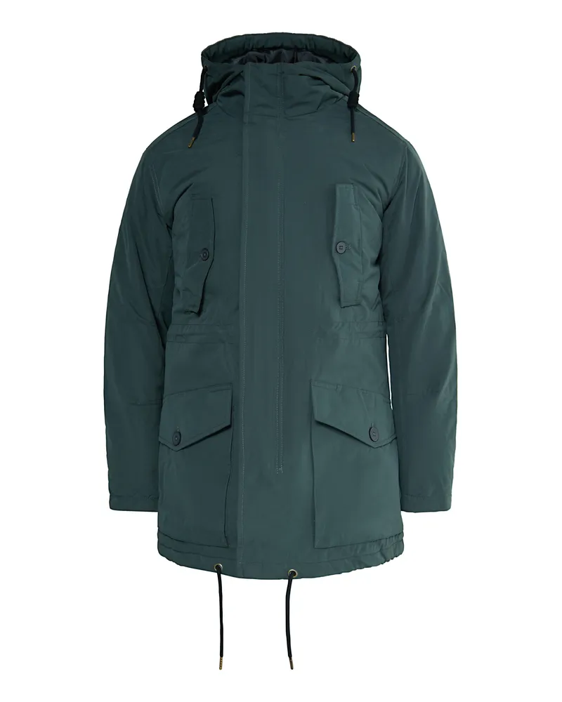 My Mo Wattierter Anorak Herren Holzkohle Dunkelgrau