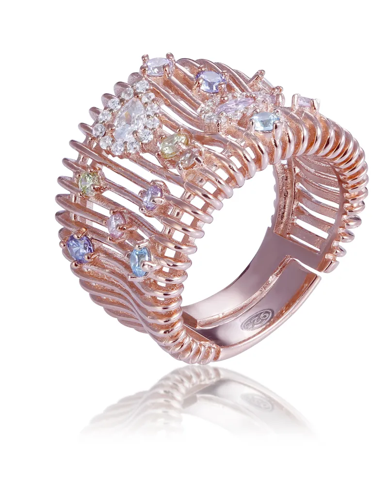 Orphelia Damen-Ring Sterling-Silber 925, Rosé, ZR-7446 Rosé