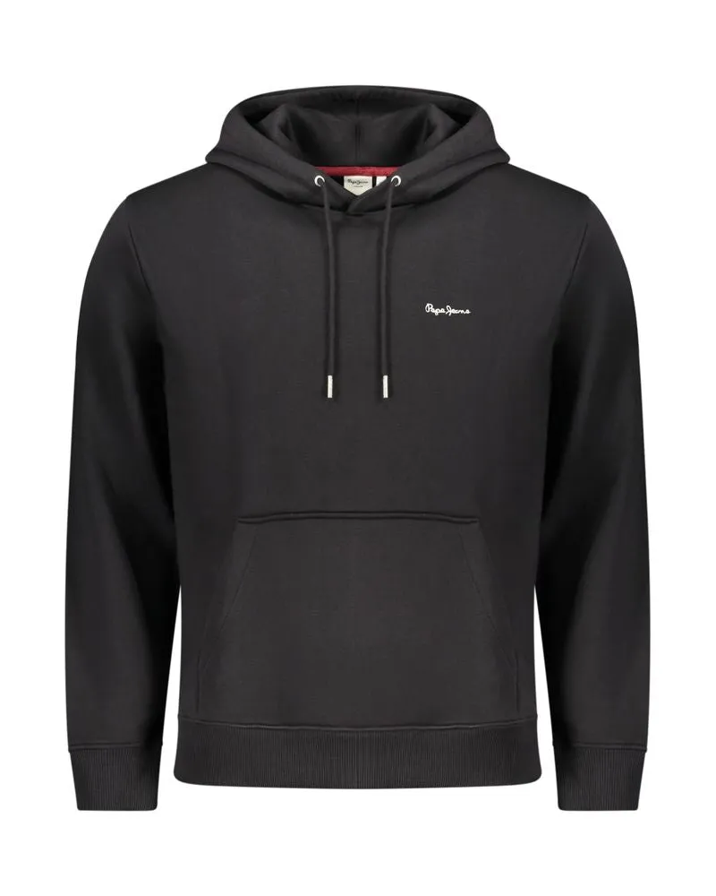 Pepe Jeans Schwarzes Polyester Herren Sweatshirt Schwarz