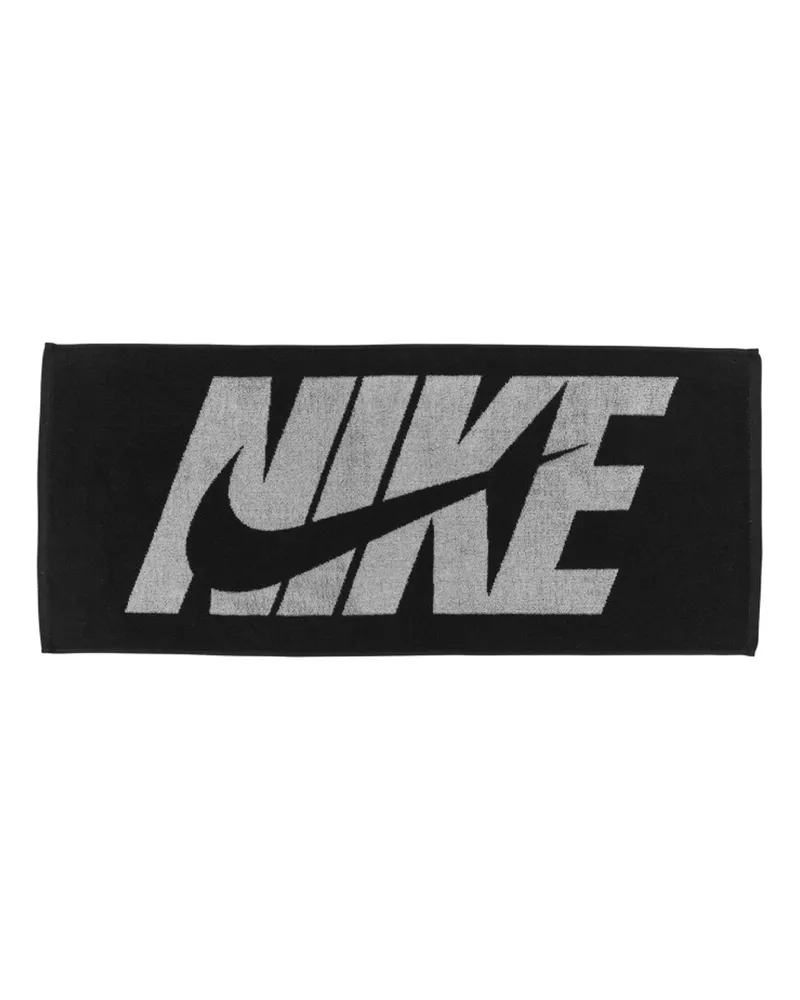 Nike Handtuch, Jacquard, Bildlich, Training (Schwarz bedruckt Schwarz
