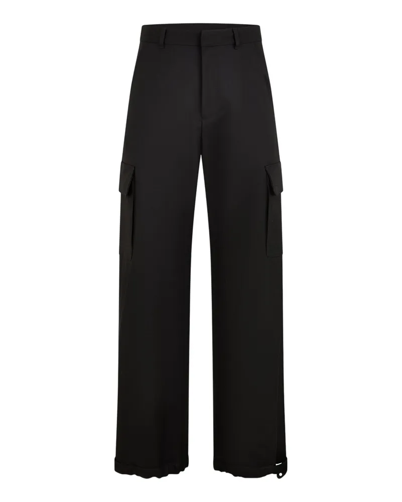 OFF-WHITE Off White - Cargo-Hose für Herren/Damen Unisex (Schwarz Schwarz