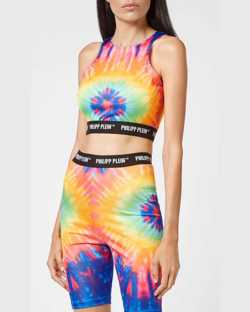 Philipp Plein Tanktop Tie Dye Mehrfarbig