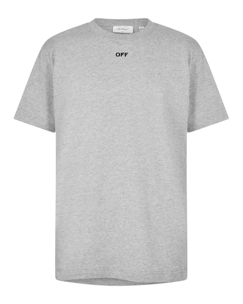 OFF-WHITE Off White - "Off" T-Shirt für Herren, kurzärmlig (Hellgrau Grau