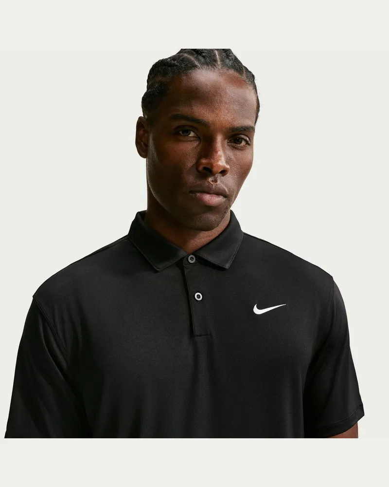 Nike Performance" Poloshirt für Herren, kurzärmlig (Schwarz/Weiß Schwarz