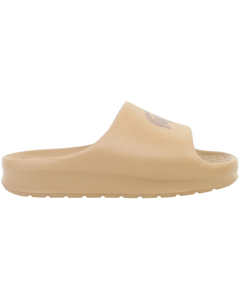Lacoste Serve Slide 2.0 223 1 CFA Damen Braun Pantoletten Braun
