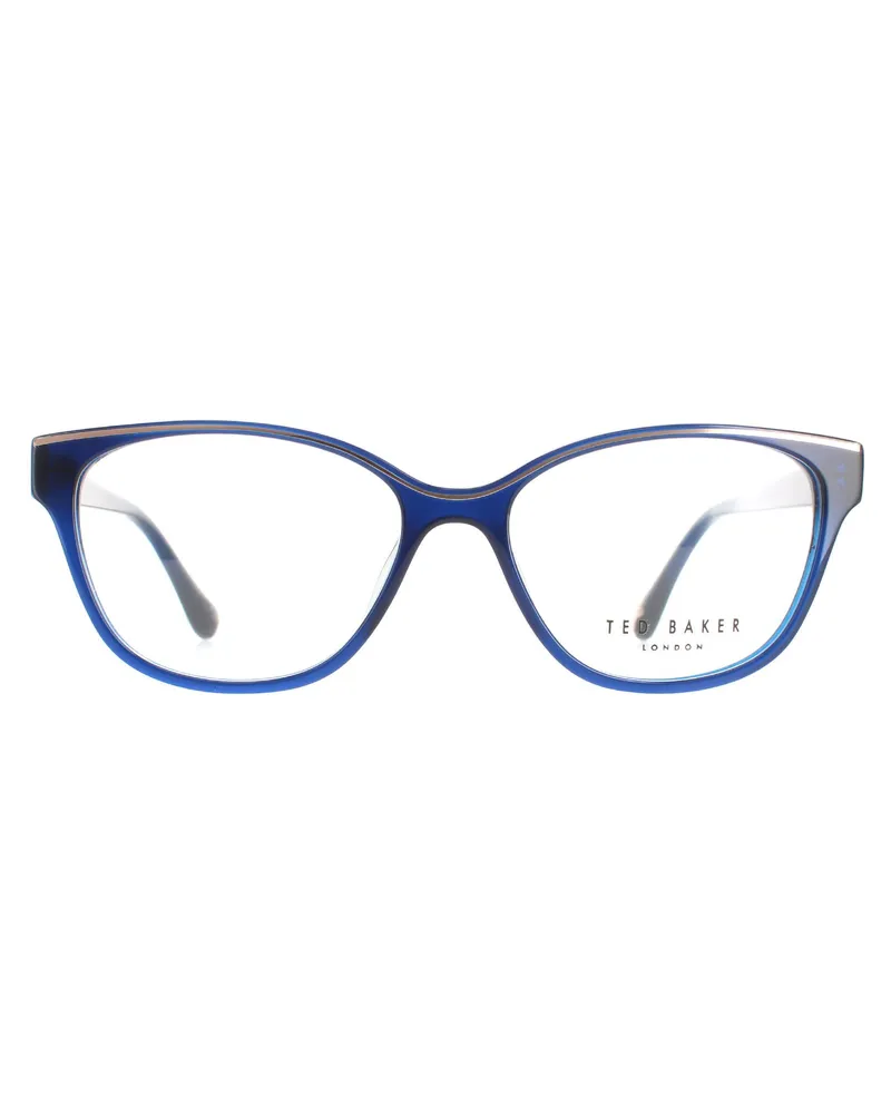 Ted Baker Lunettes TB9164 Regan 608 Blue Opal and Gold Womens Blau