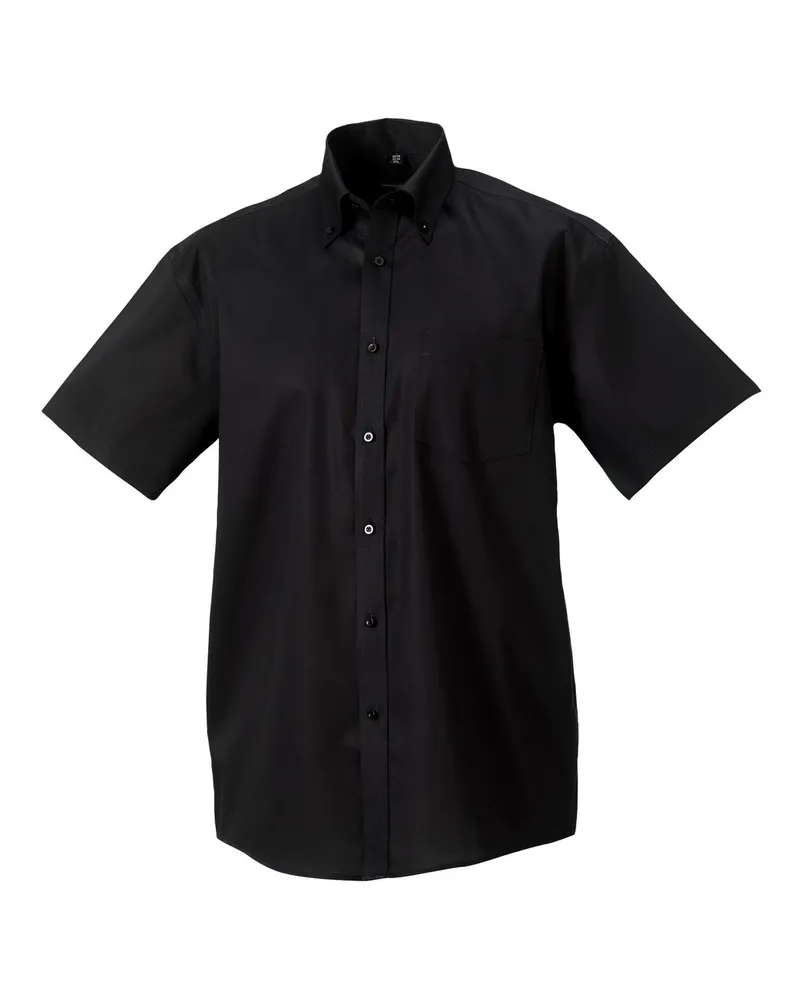 Russell Athletic Russell Collection - "Ultimate" Hemd für Herren kurzärmlig (Schwarz Schwarz