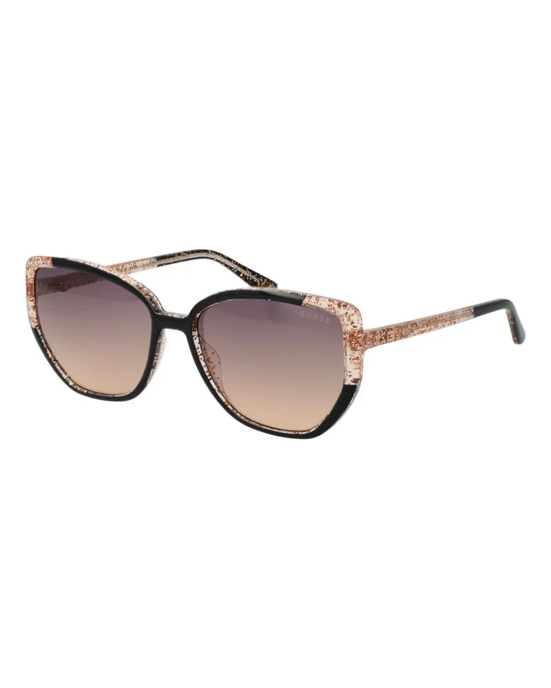 Guess schwarze Kunststoffsonnenbrille Schwarz