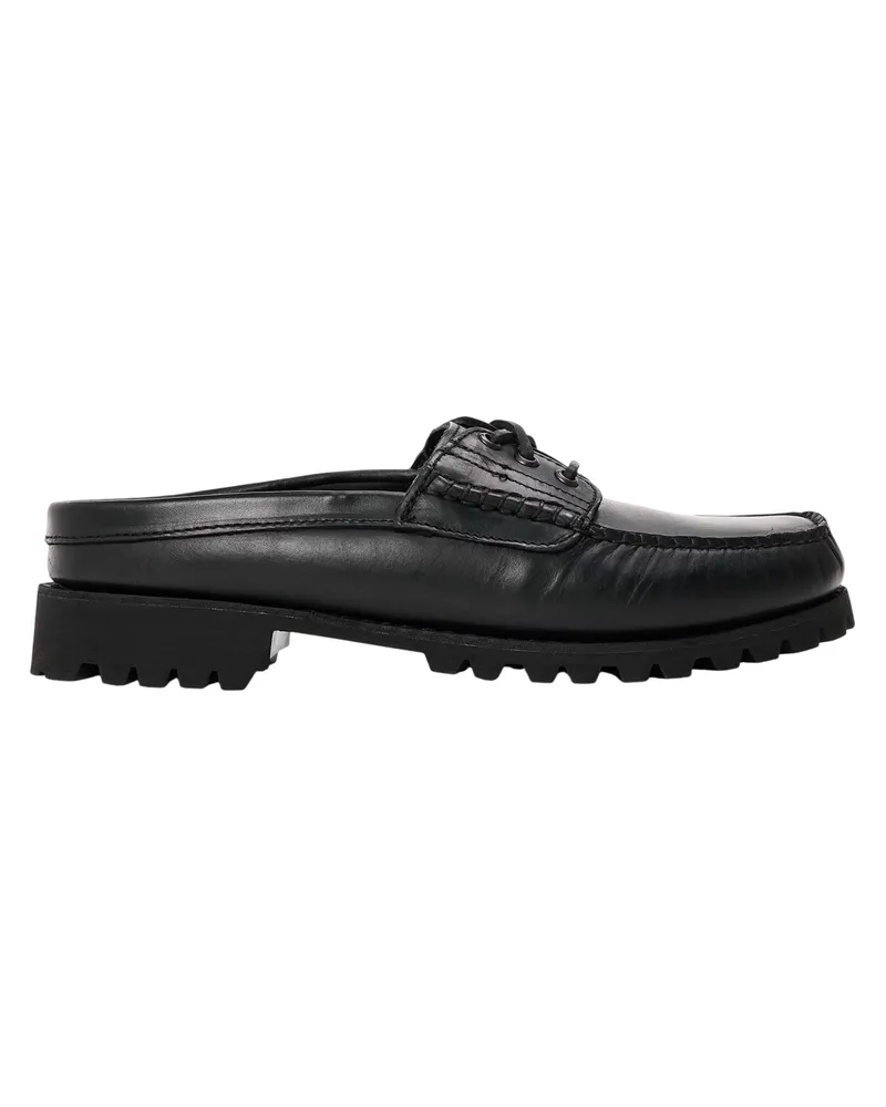 Timberland Vibram" Mules für Herren, Leder, Mokassin-Spitze (Schwarz Schwarz
