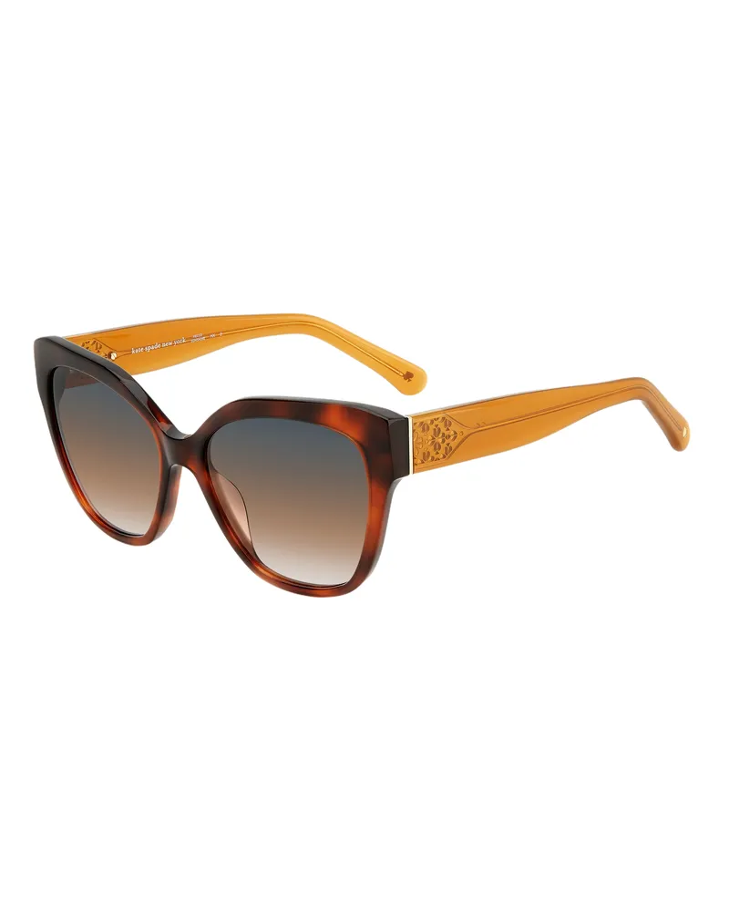 Kate Spade Damen-Sonnenbrillen 57/19/140 mm Acetat Braun