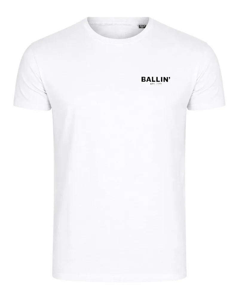 Ballin Est. 2013 T-Shirt SS Rückendruck Cross Shirt Weiß Weiß