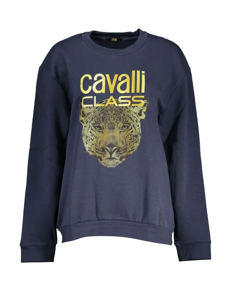 Roberto Cavalli Jaguar Rundhals-Sweatshirt - Dunkelblau Dunkelblau