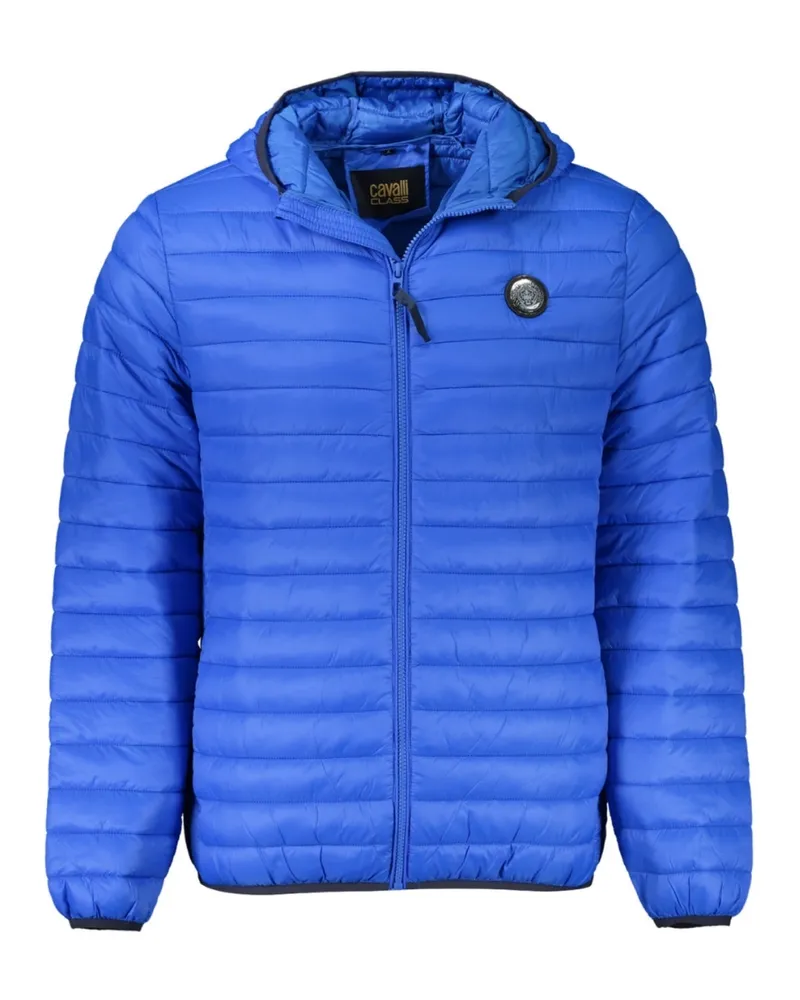 Roberto Cavalli Unifarbene Steppjacke in Blau Blau