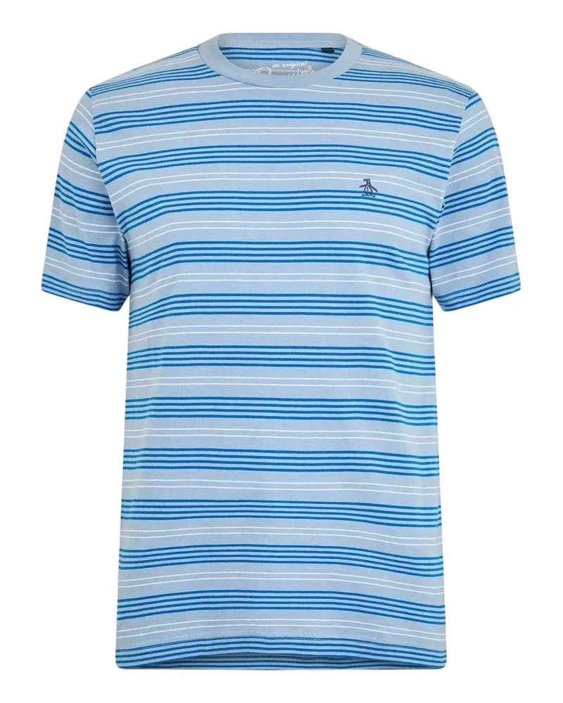 Original Penguin T-Shirt für Herren, Rundhalsausschnitt, Regulär (Klassisches Blau Mittelblau