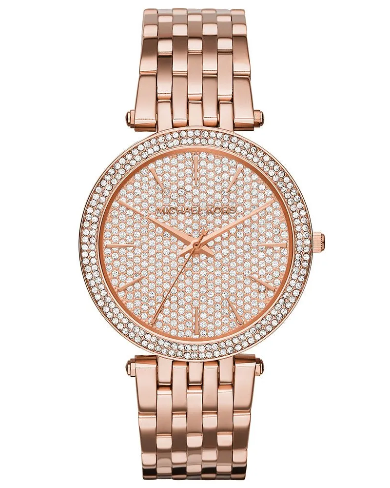 Michael Kors MK3439 Damenuhr Darci Rose Gold Pave Roségold