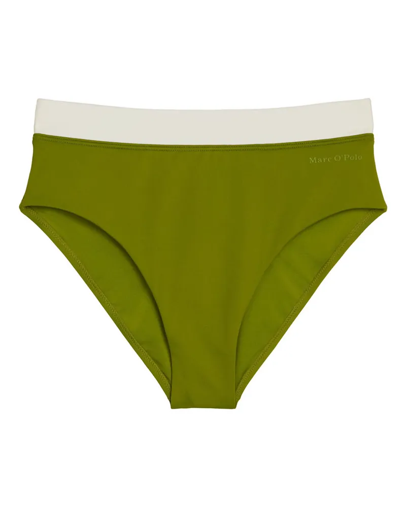 Marc O'Polo Marc O'Polo Damen Bikini-Hose Contrast BindingBikini Slip, Bikini Unterteil, Bikinihose Khaki