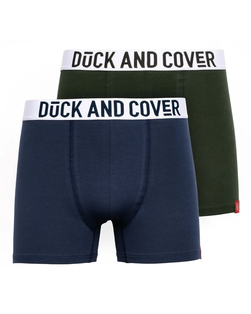 Duck and Cover Galton" Boxershorts für Herren (2er-Pack) (Grün/Blau Grün