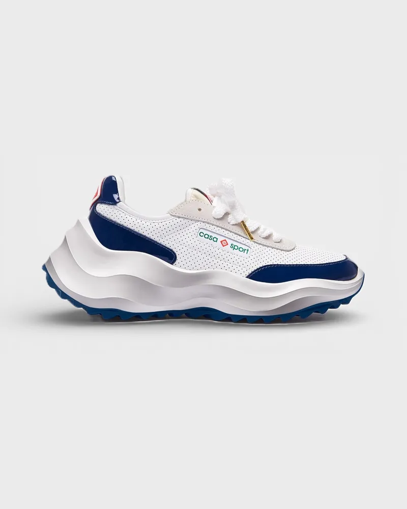 Casablanca Paris Atlantis Herren Sneaker Weiß/Navy Weiß