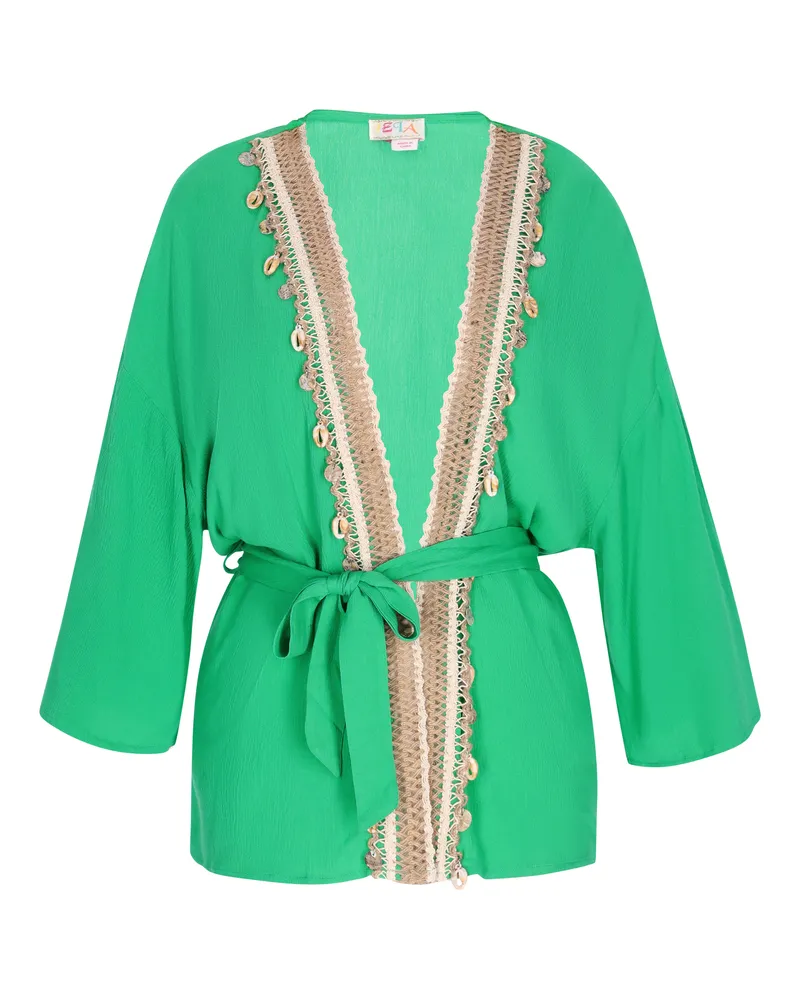 IZIA Kimono Damen grün Grün