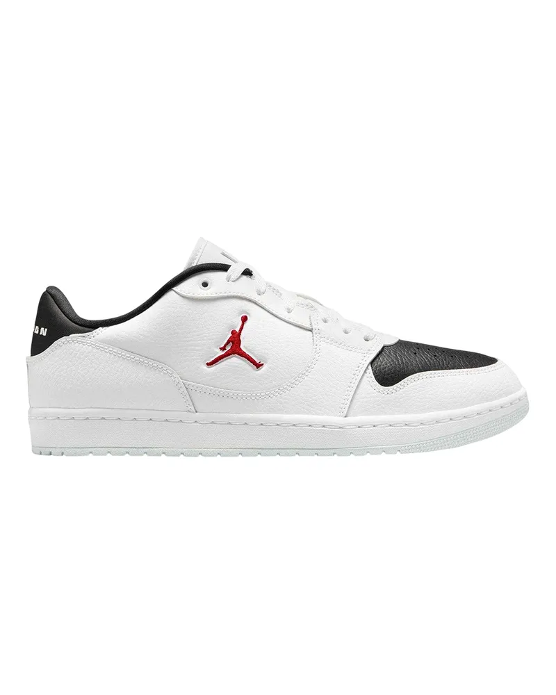Nike Air Jordan Court Connect" Sneaker für Herren, Leder (Weiß/Rot/Schwarz Weiß