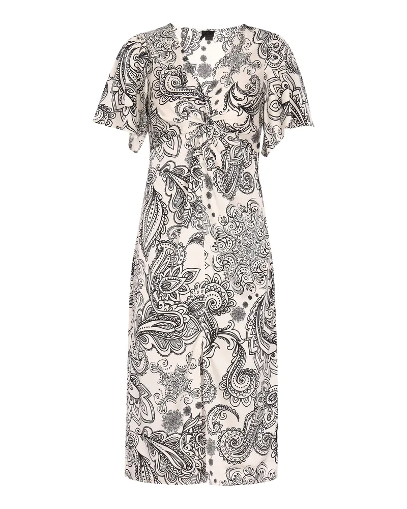 DreiMaster Kleid Damen Weiss Schwarz Weiß