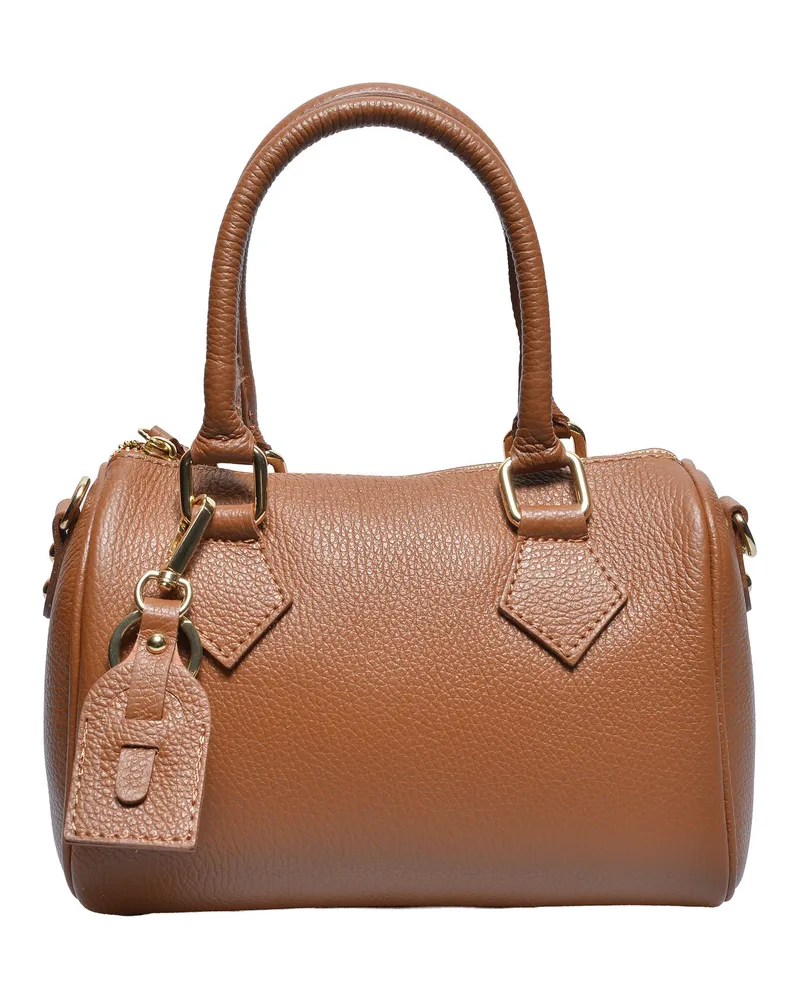 Luisa Vannini Braun Rindsledertasche Braun