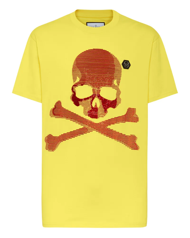Philipp Plein T-Shirt Skull&Bones Gelb