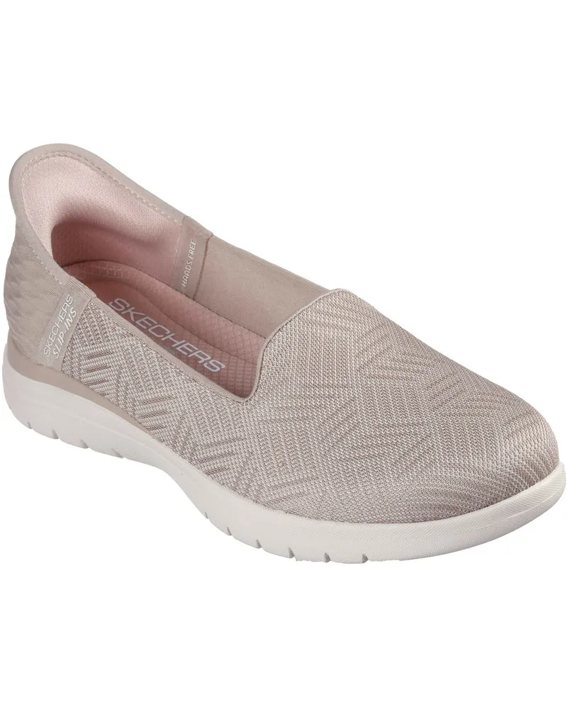 Skechers On-the-GO Flex - Clover Textil Damen Taupe Standard Sneaker Taupe