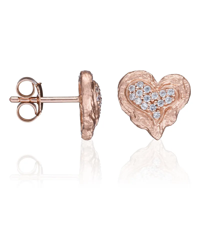 Orphelia Hazel' Ohrstecker aus 925er Sterlingsilber für Damen - Rosé ZO-7082/1 Rosé