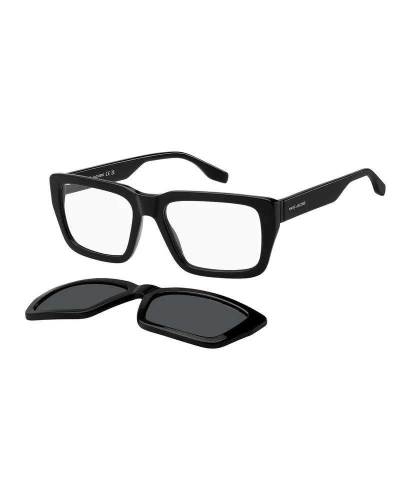 Marc Jacobs Brillenfassung mit Sonnenbrillen-Clip MARC 849/C 80718 56 Schwarz