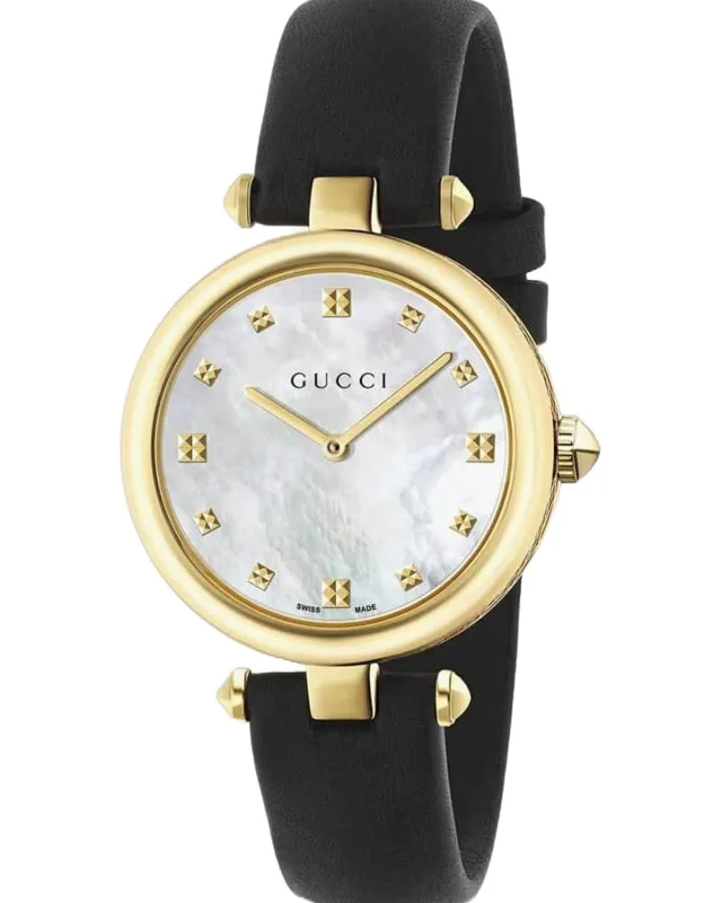 Gucci Damen Diamantissima Perlmutt Uhr - YA141404 Schwarz