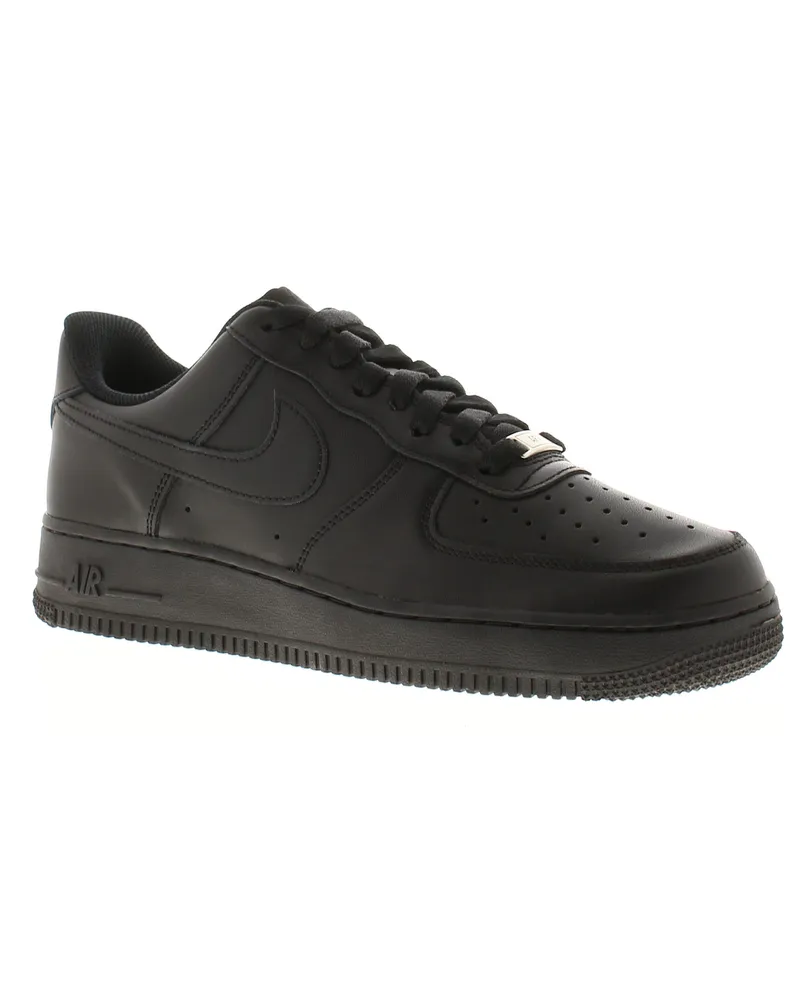 Nike Damen Sneaker Air Force 1 07 Schnürschuh - Schwarz Schwarz