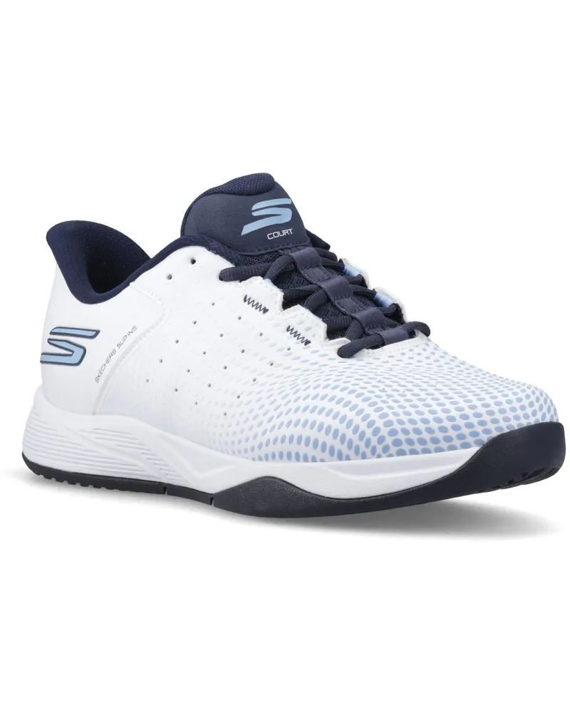 Skechers Slip-ins Relaxed Fit Viper Court Reload Herren Weiß/Navy Blau Sneakers Weiß