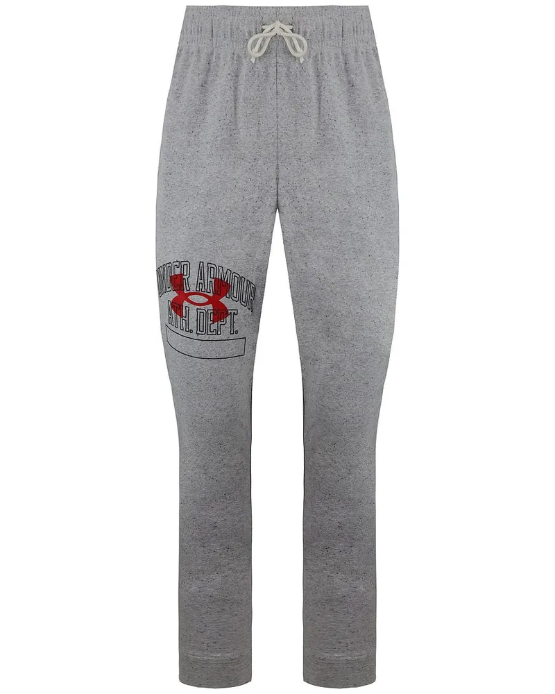 Under Armour Konkurrent Terry Athletic Departament Mens Grey Track Hosen Grau