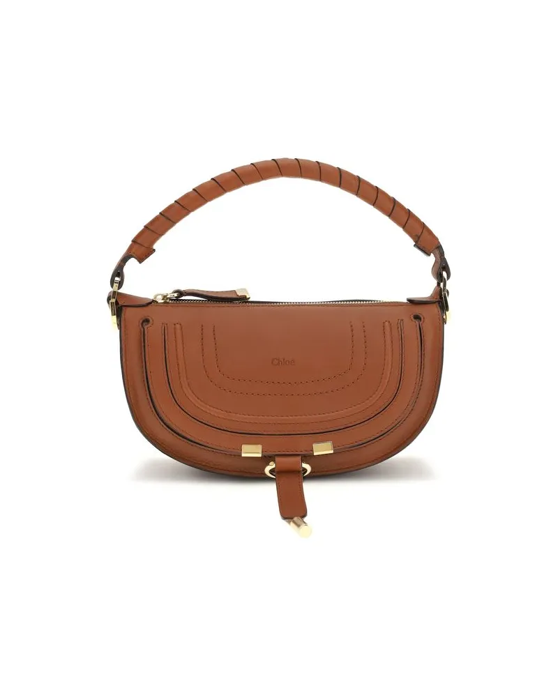 Chloé Braune Kalbsleder Bos Taurus Schultertasche Braun