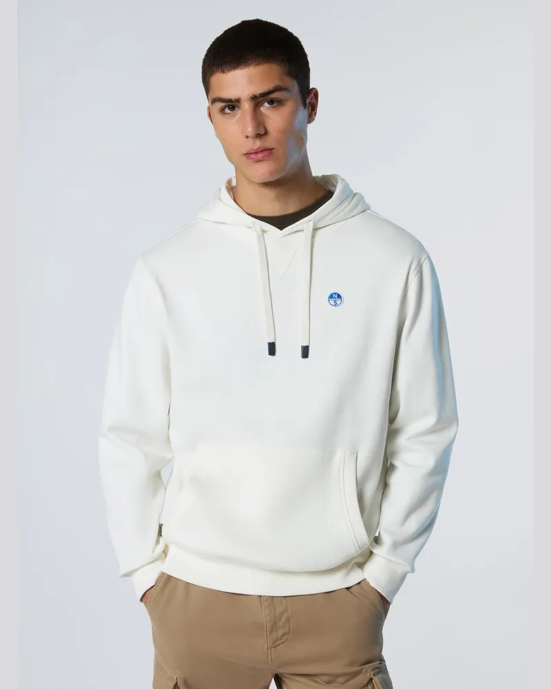 North Sails Kapuzenpullover Mit Logo-Patch Creme