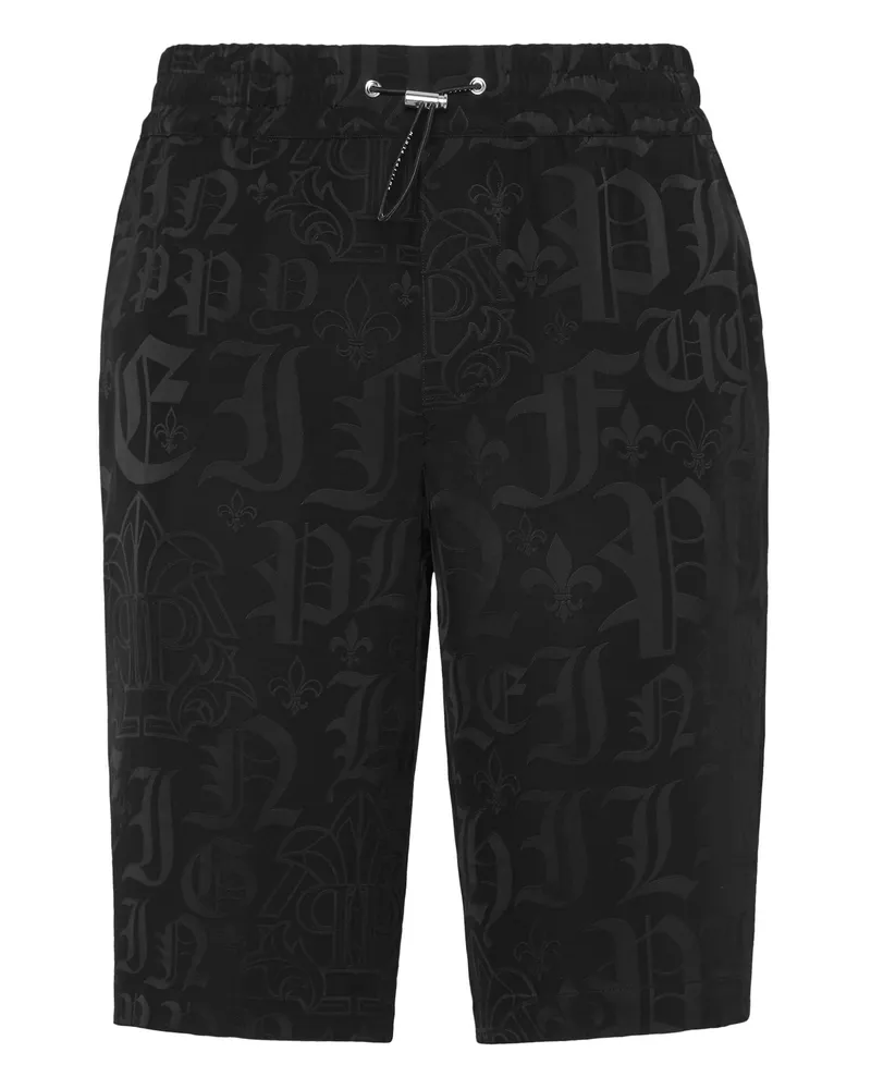 Philipp Plein Shorts Monogram Schwarz
