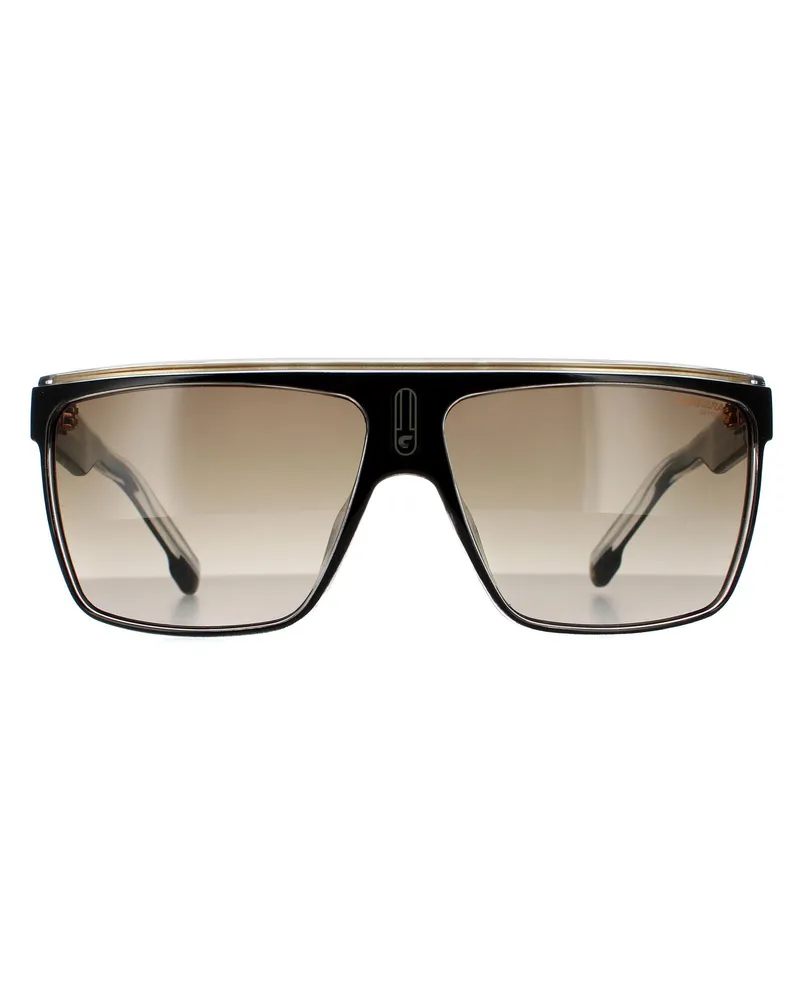 Carrera Shield Unisex Sonnenbrille Schwarz Gold Braun Gradient Schwarz